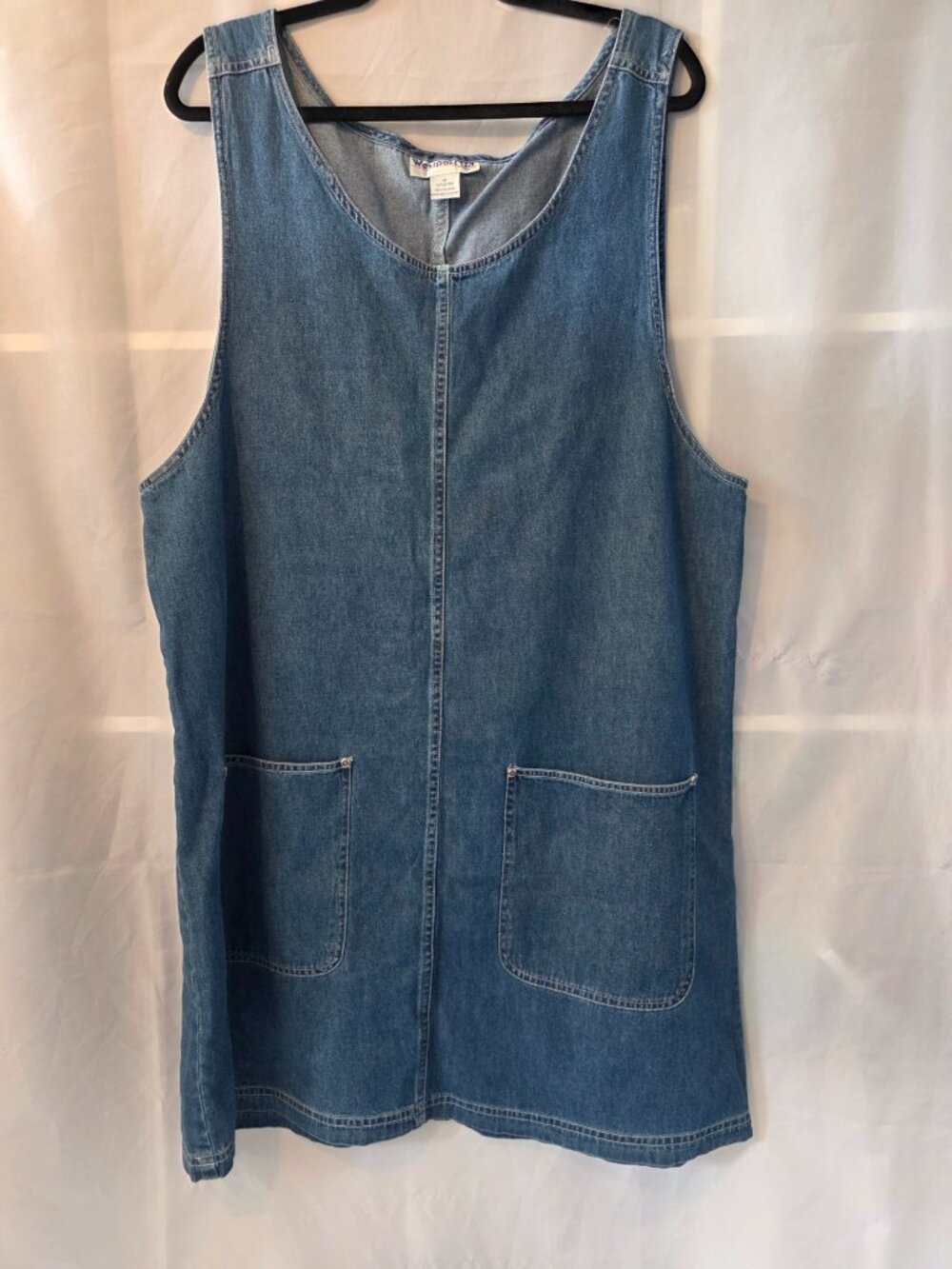 Vintage Westport Ltd. Demin Jumper, Front Pockets, Size 1X